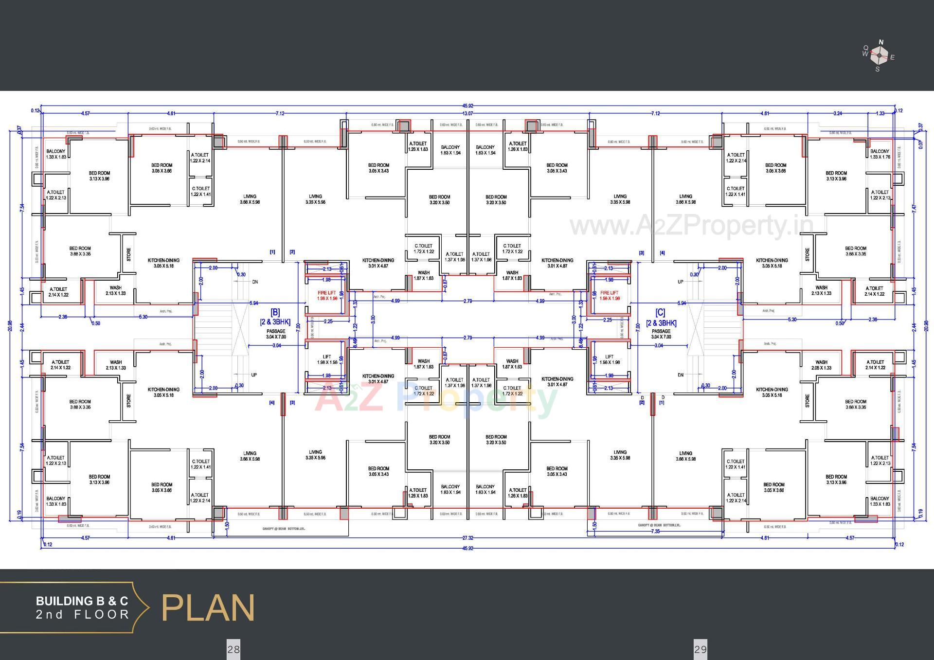 Layout of real estate project The Grand Malabar located at Rander, Surat, Gujarat