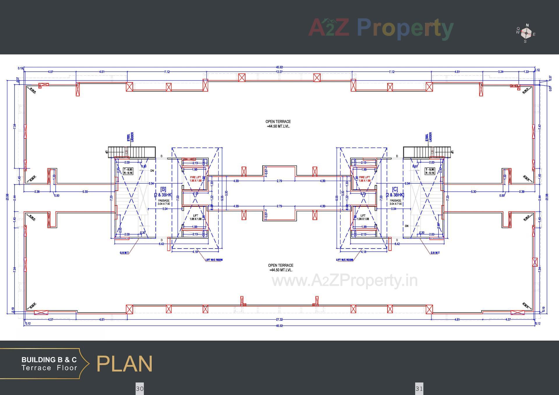 Layout of real estate project The Grand Malabar located at Rander, Surat, Gujarat