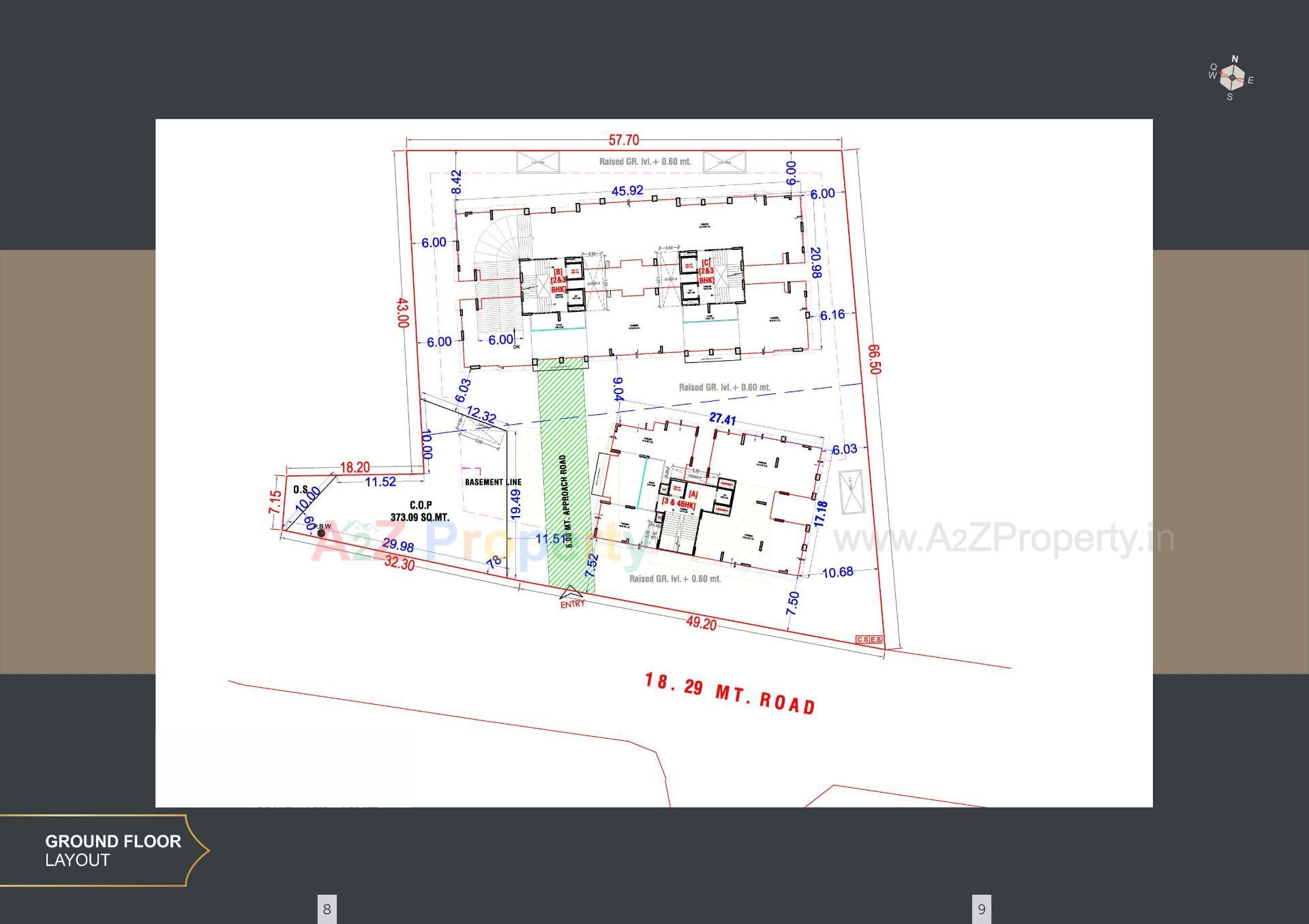  of real estate project The Grand Malabar located at Rander, Surat, Gujarat