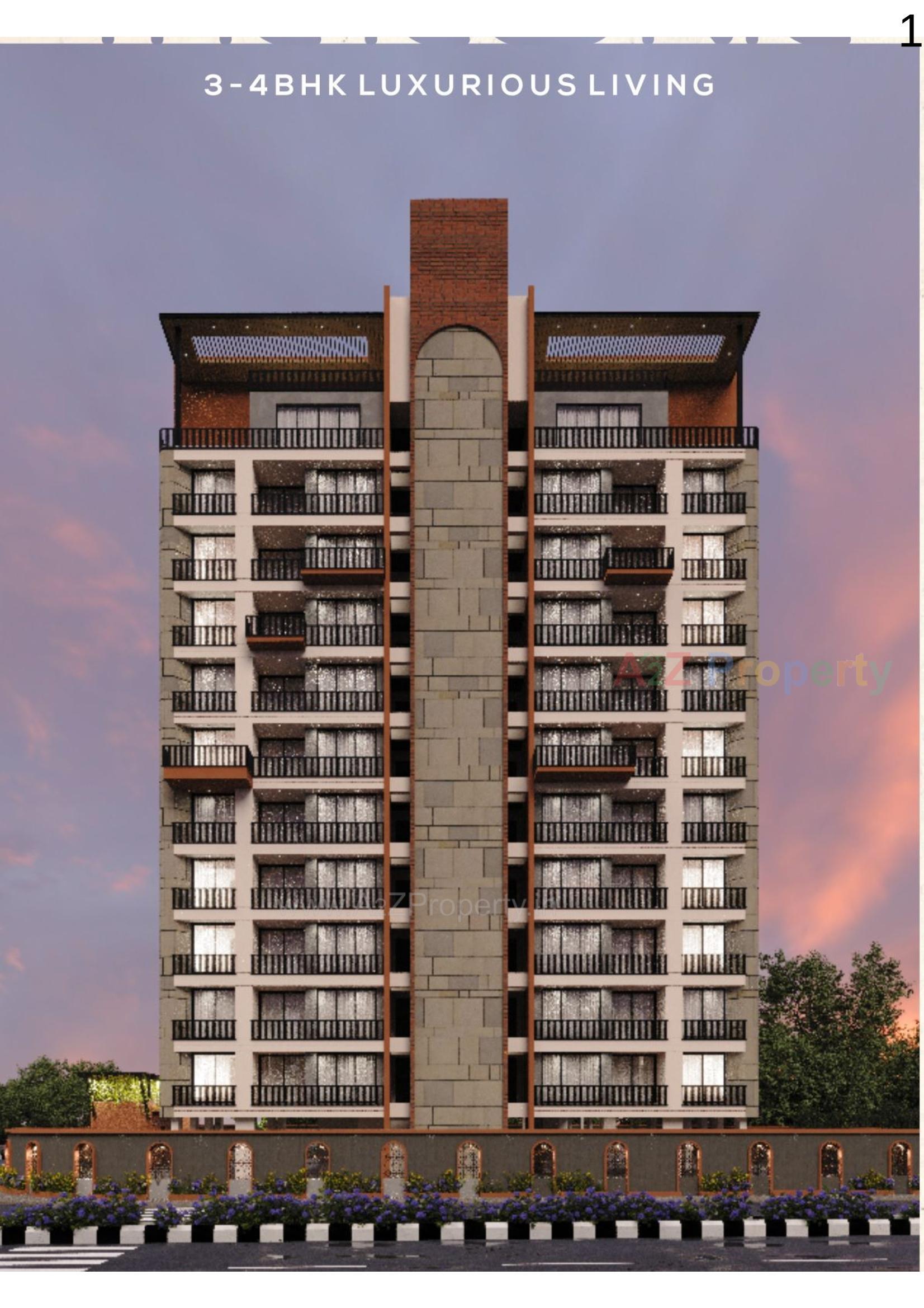 3D Elevation of real estate project The Iconic located at Pal, Surat, Gujarat