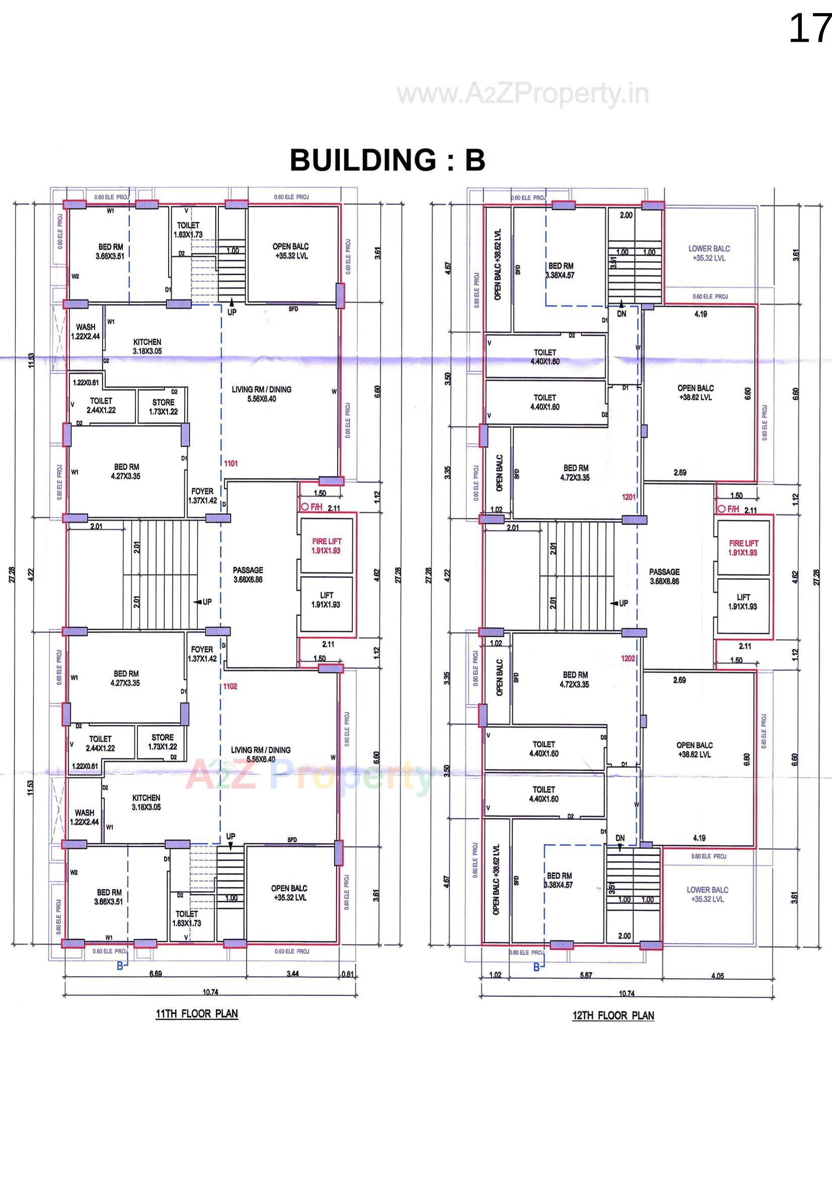 Layout of real estate project The Iconic located at Pal, Surat, Gujarat