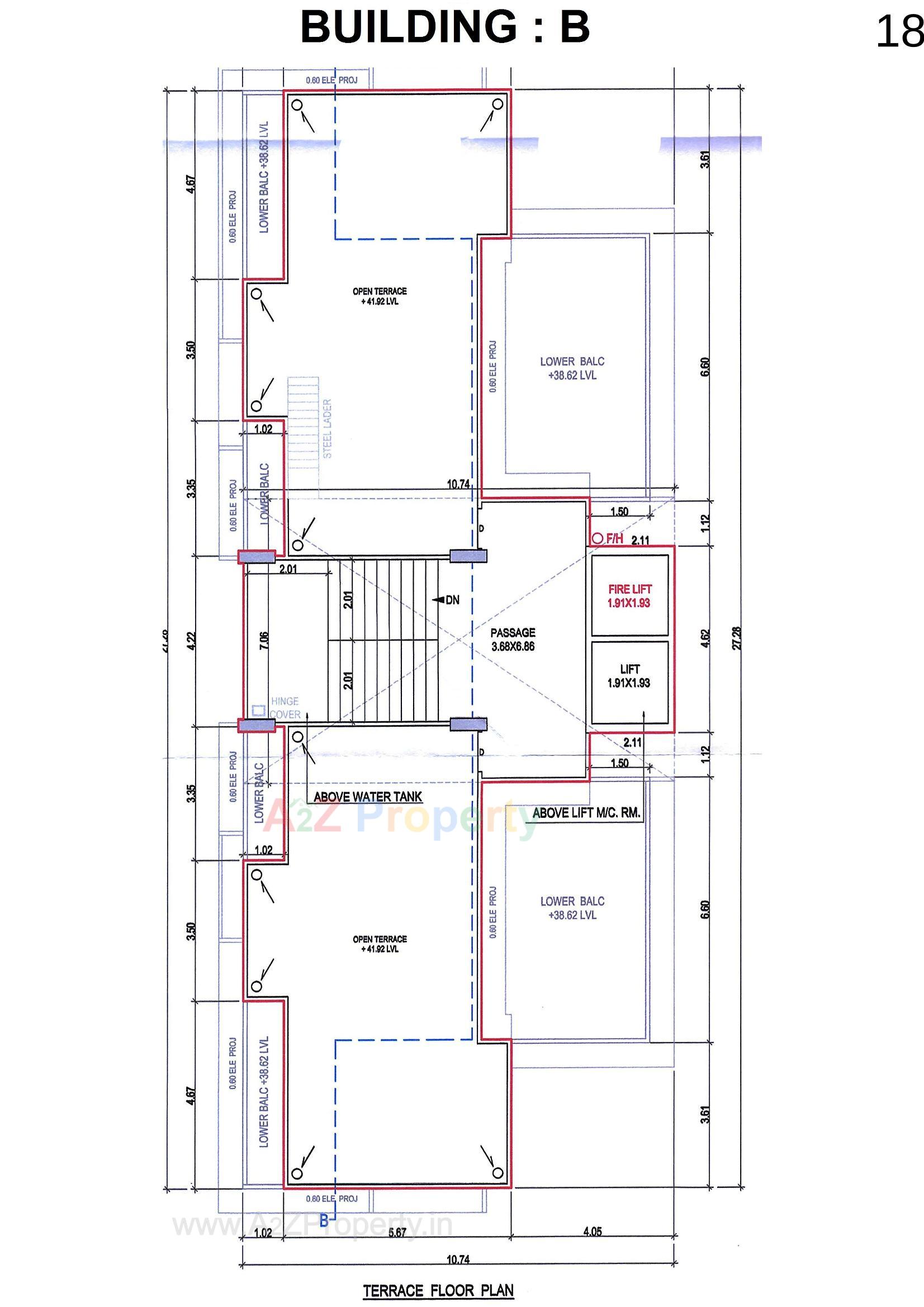 Layout of real estate project The Iconic located at Pal, Surat, Gujarat