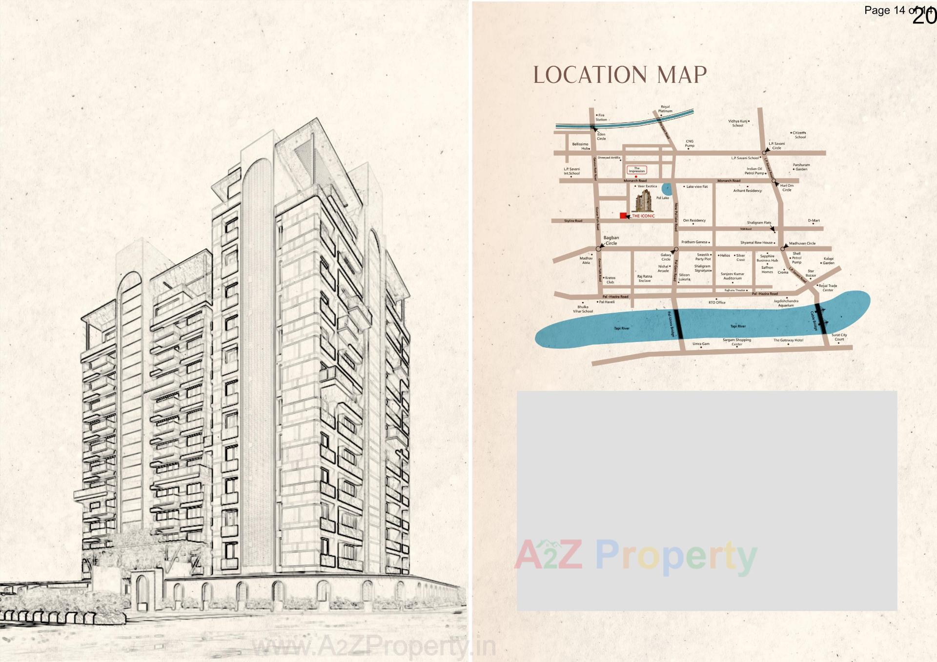  of real estate project The Iconic located at Pal, Surat, Gujarat