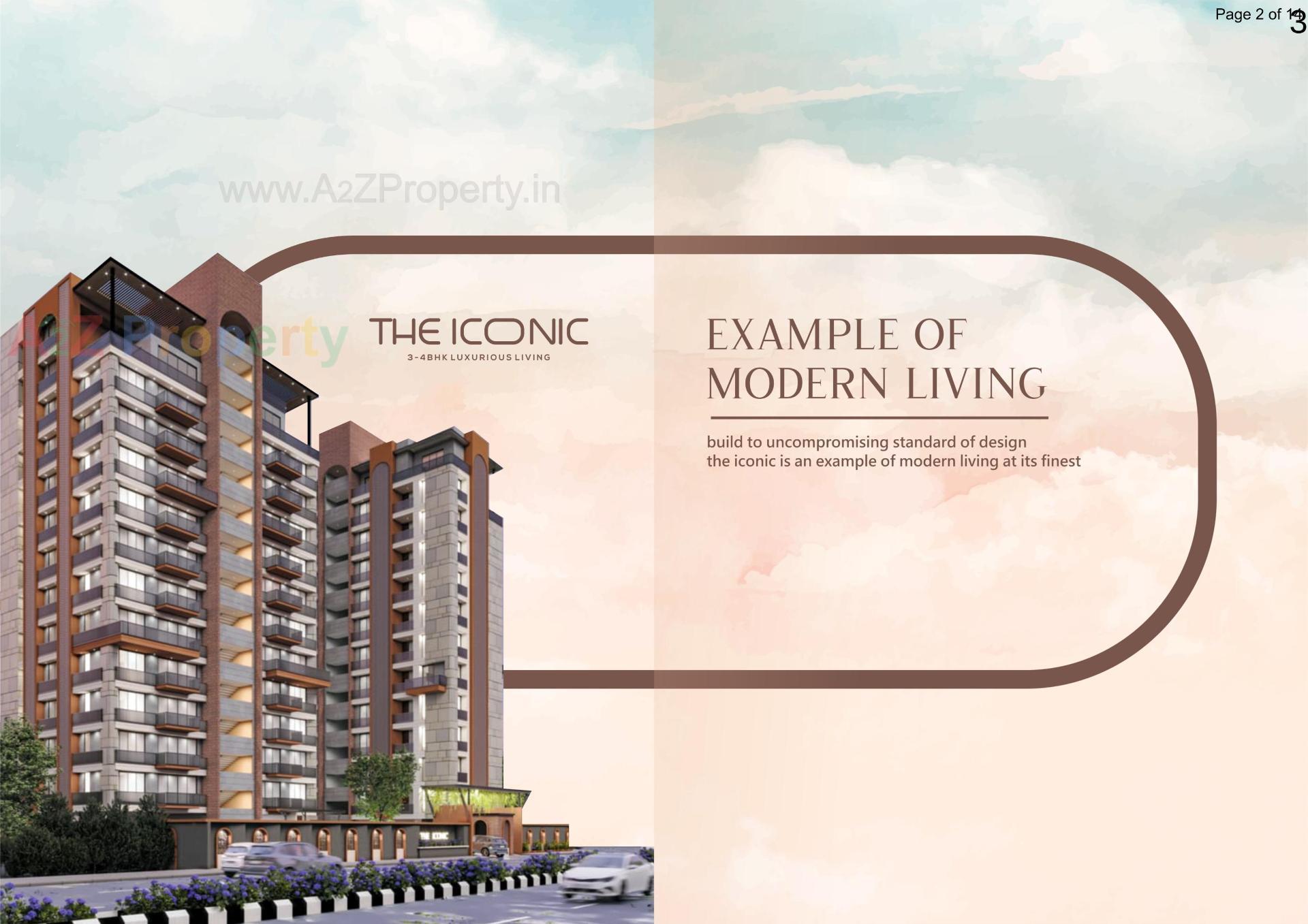 3D Elevation of real estate project The Iconic located at Pal, Surat, Gujarat