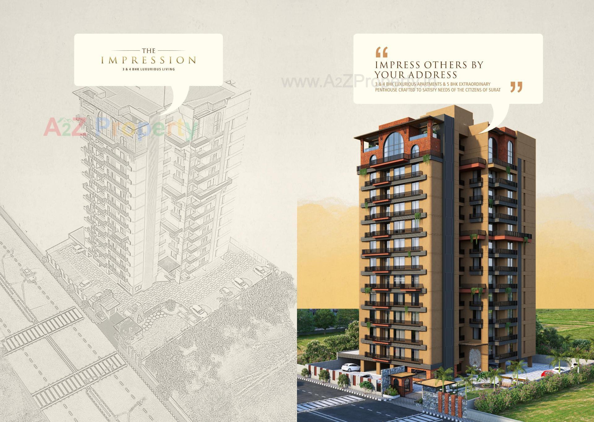 of real estate project The Impression located at Pal, Surat, Gujarat