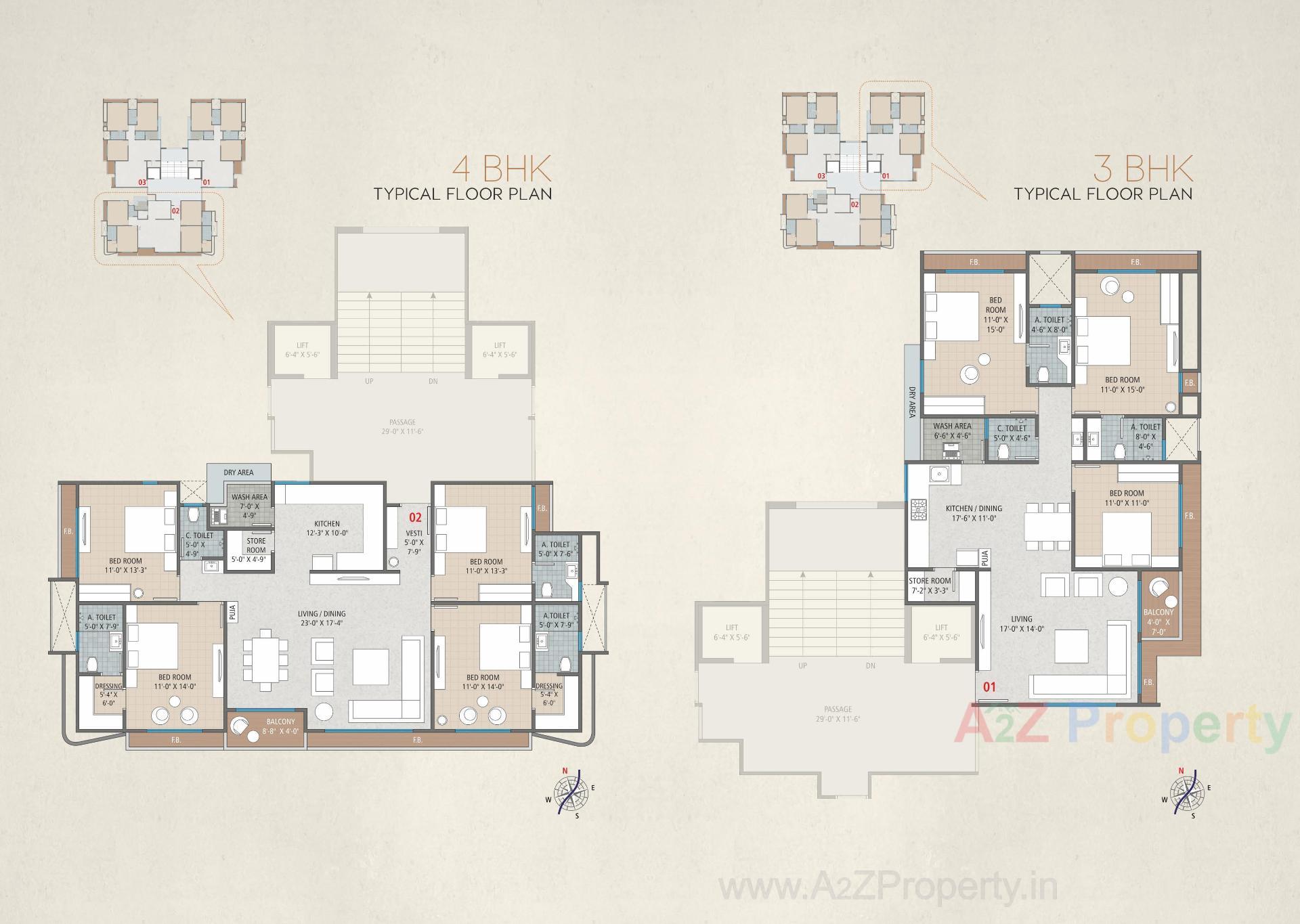 Layout of real estate project The Impression located at Pal, Surat, Gujarat