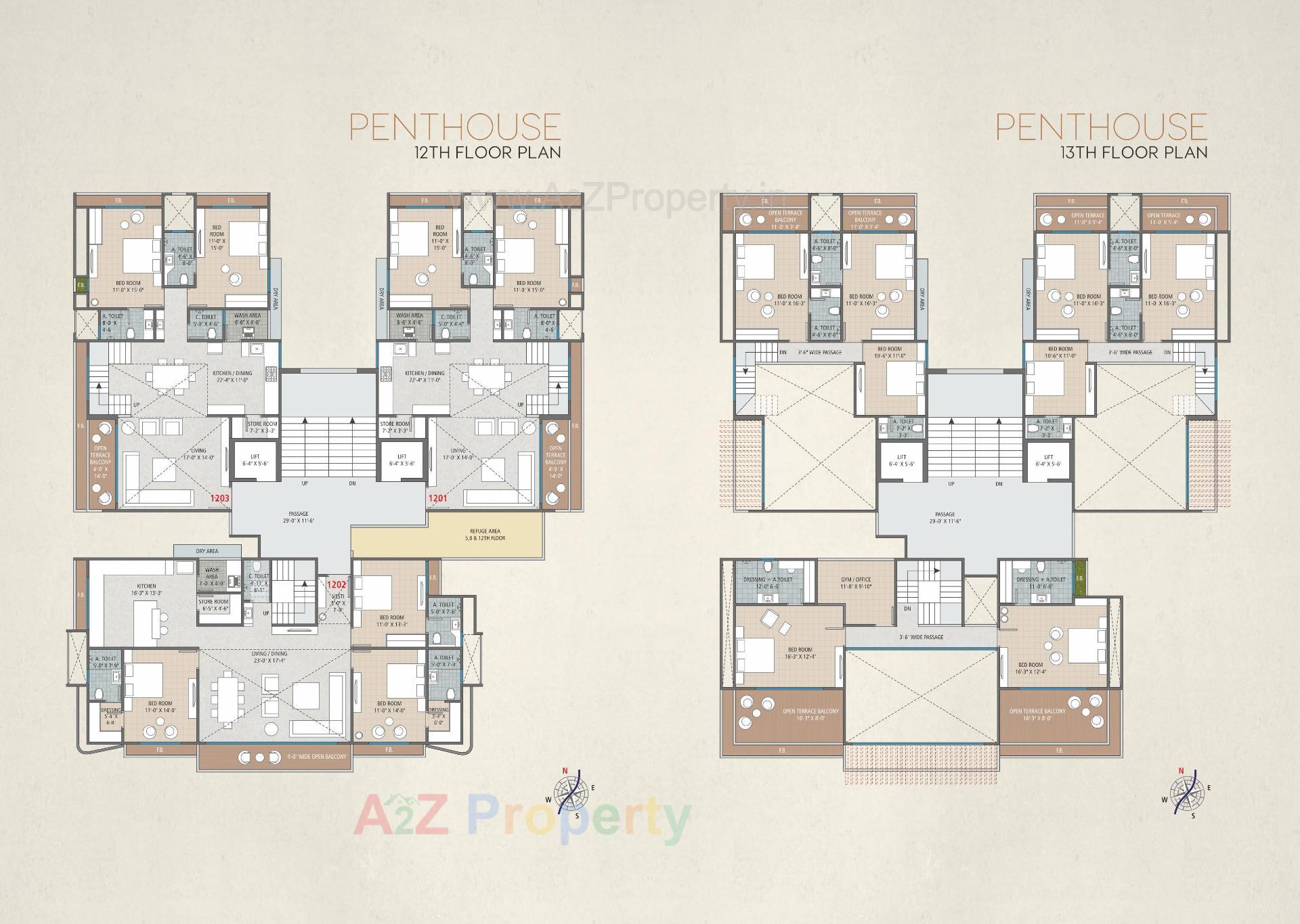 Layout of real estate project The Impression located at Pal, Surat, Gujarat