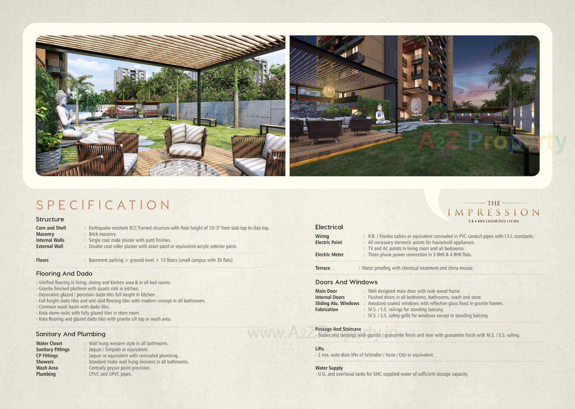  of real estate project The Impression located at Pal, Surat, Gujarat