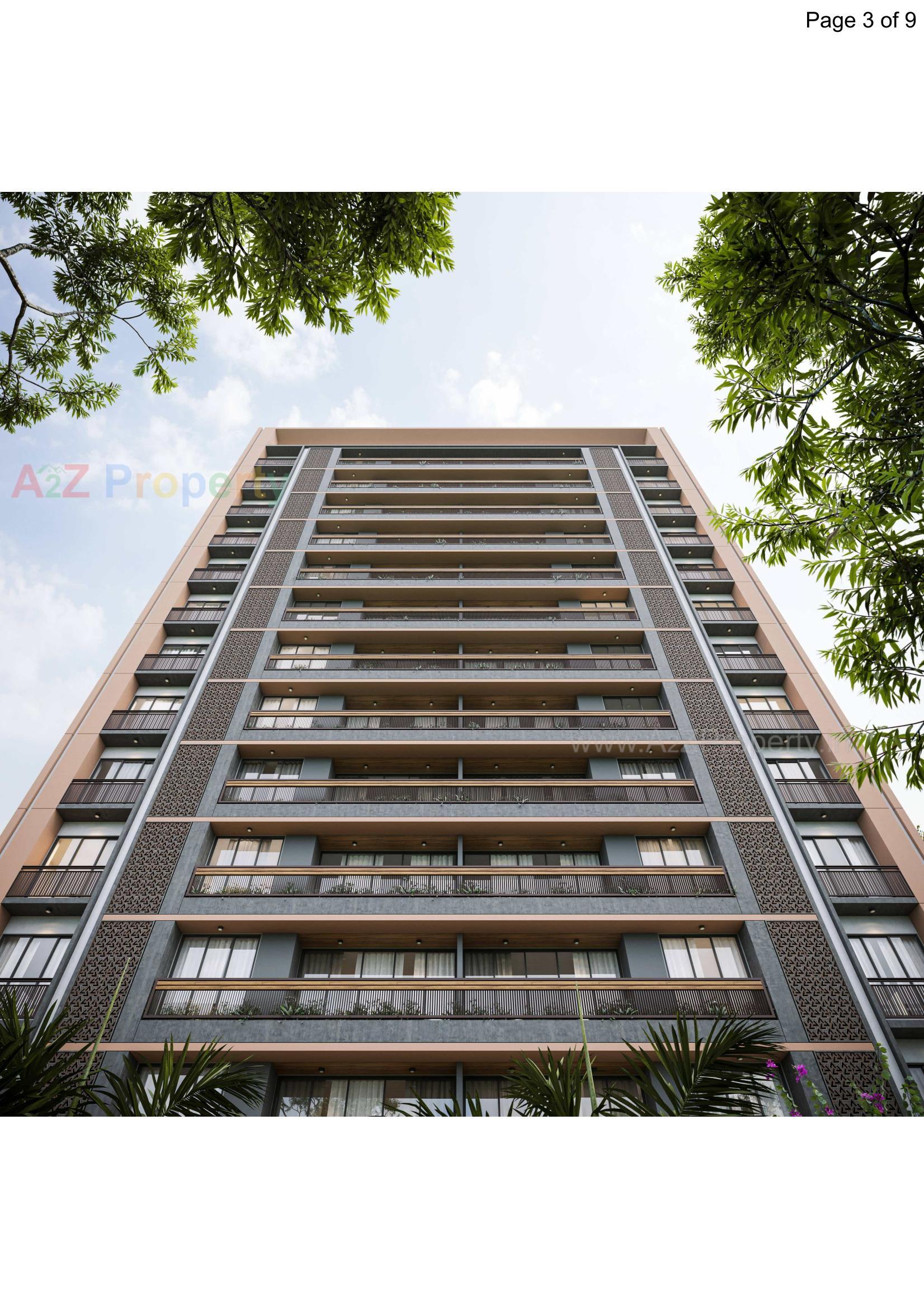 3D Elevation of real estate project The Legacy located at Jahangirabad, Surat, Gujarat