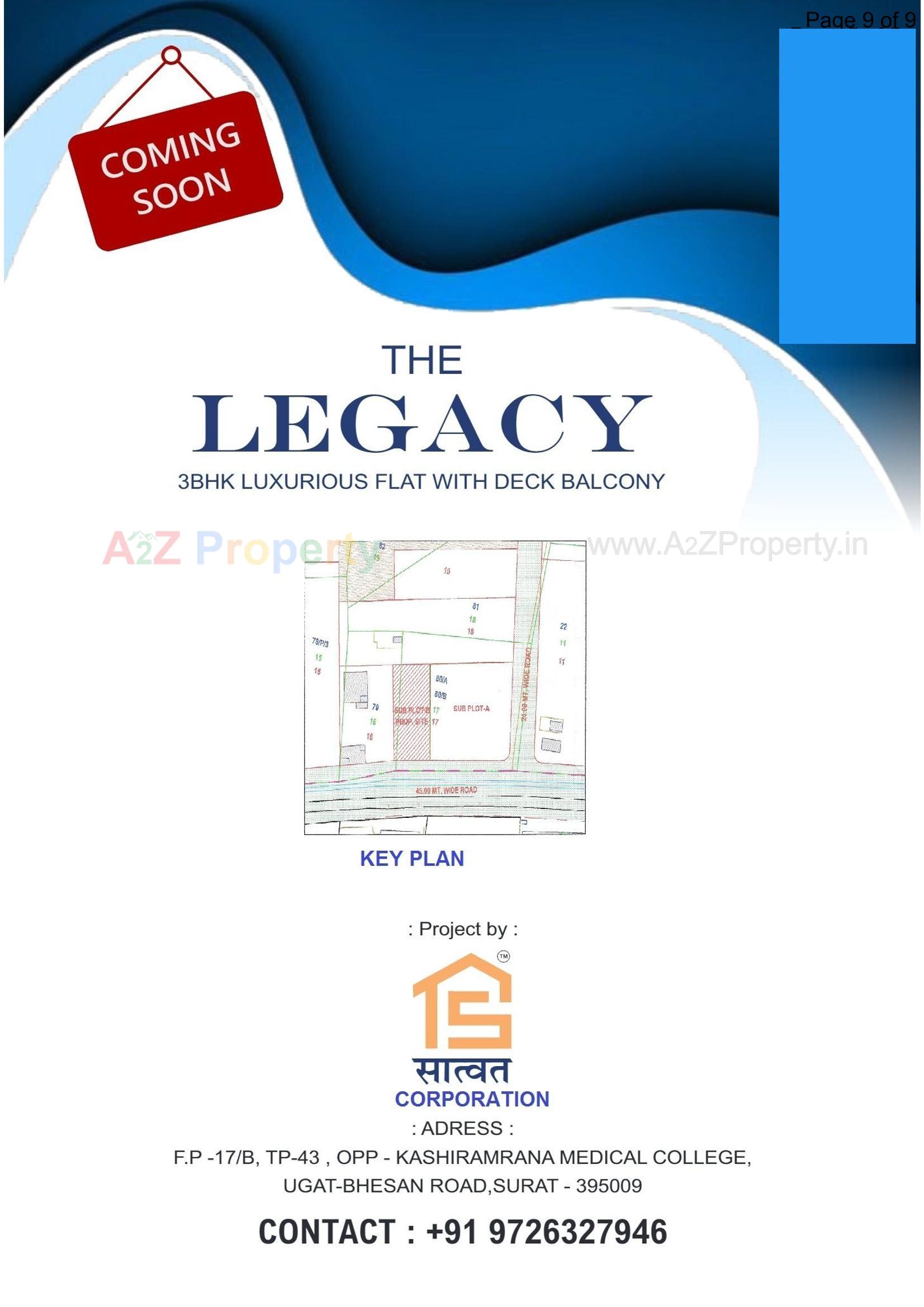  of real estate project The Legacy located at Jahangirabad, Surat, Gujarat