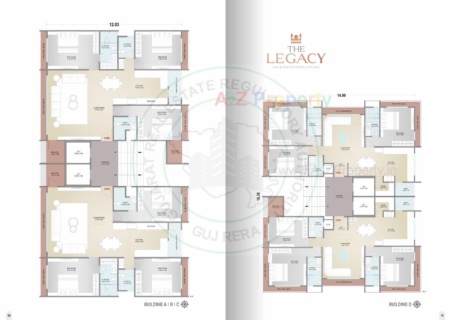 Layout of real estate project The Legacy located at Abhava, Surat, Gujarat