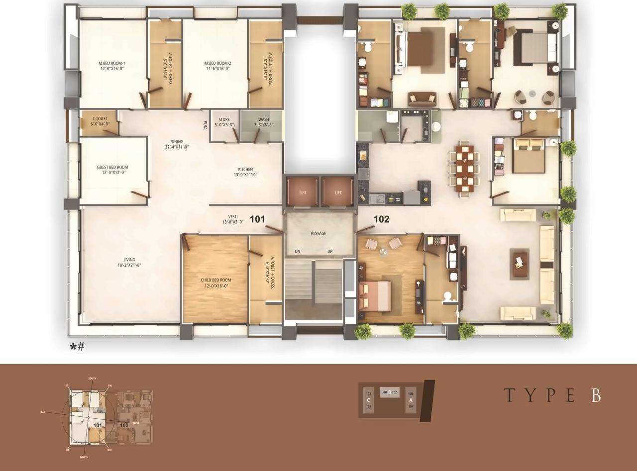 Layout of real estate project The Legend located at Surat, Surat, Gujarat