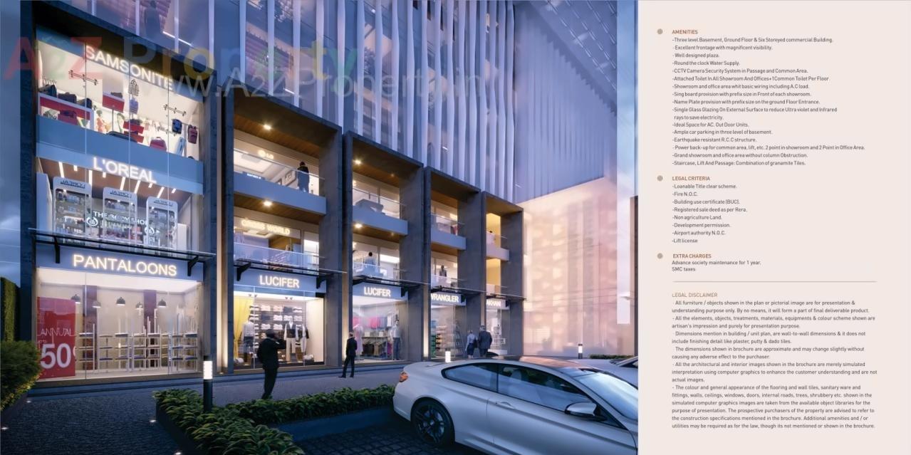 3D Elevation of real estate project The Lenora located at Bharthana-vesu, Surat, Gujarat