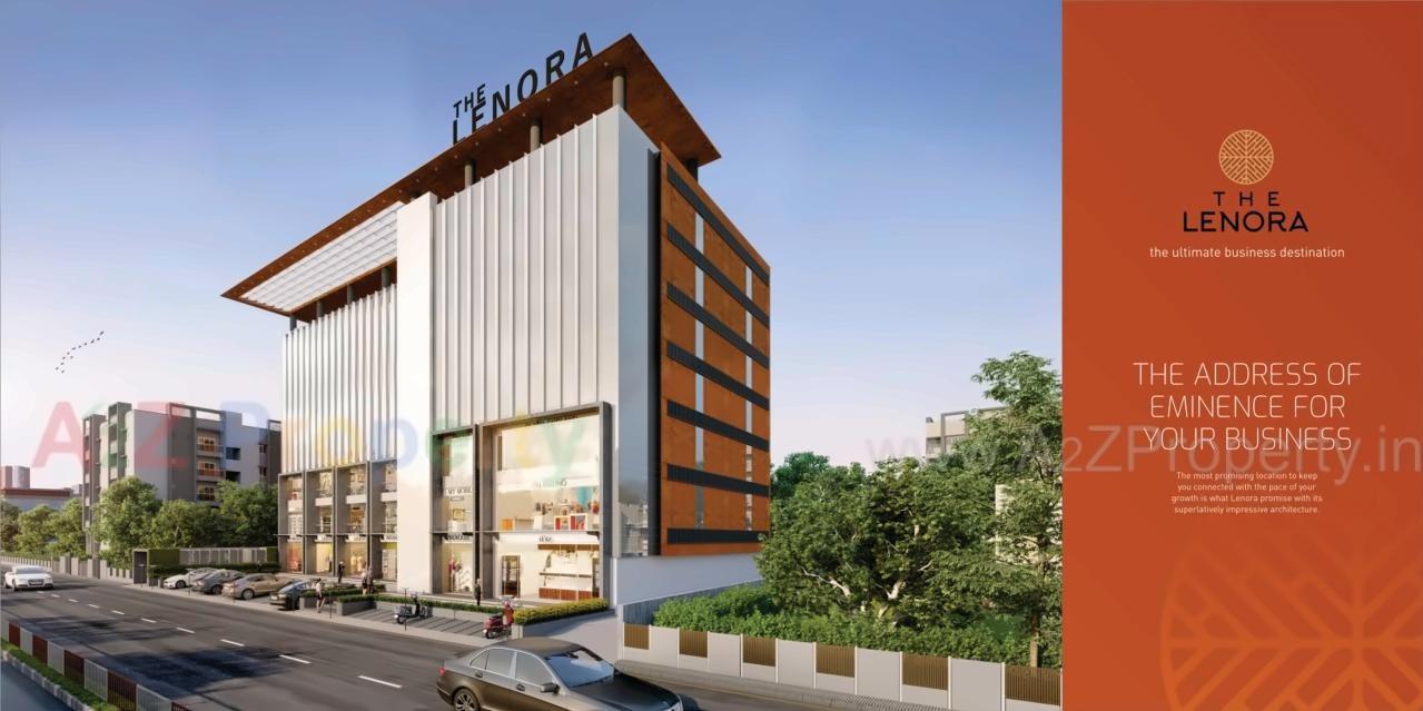 3D Elevation of real estate project The Lenora located at Bharthana-vesu, Surat, Gujarat