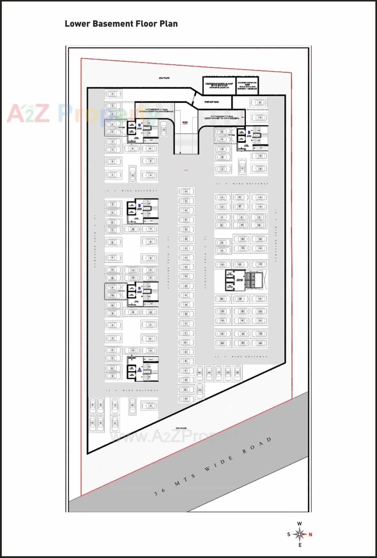 Layout of real estate project The Majestic located at Althan, Surat, Gujarat