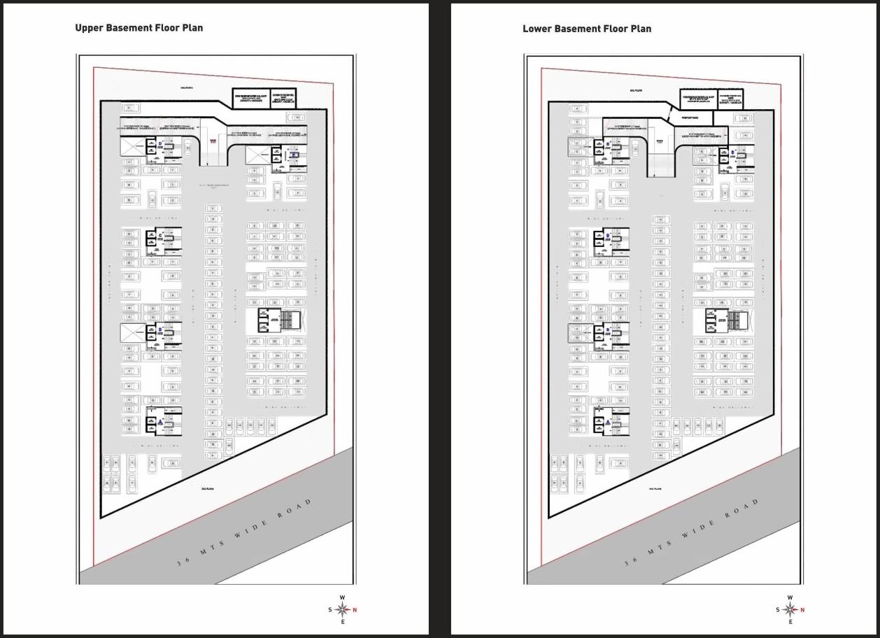 Layout of real estate project The Majestic located at Althan, Surat, Gujarat