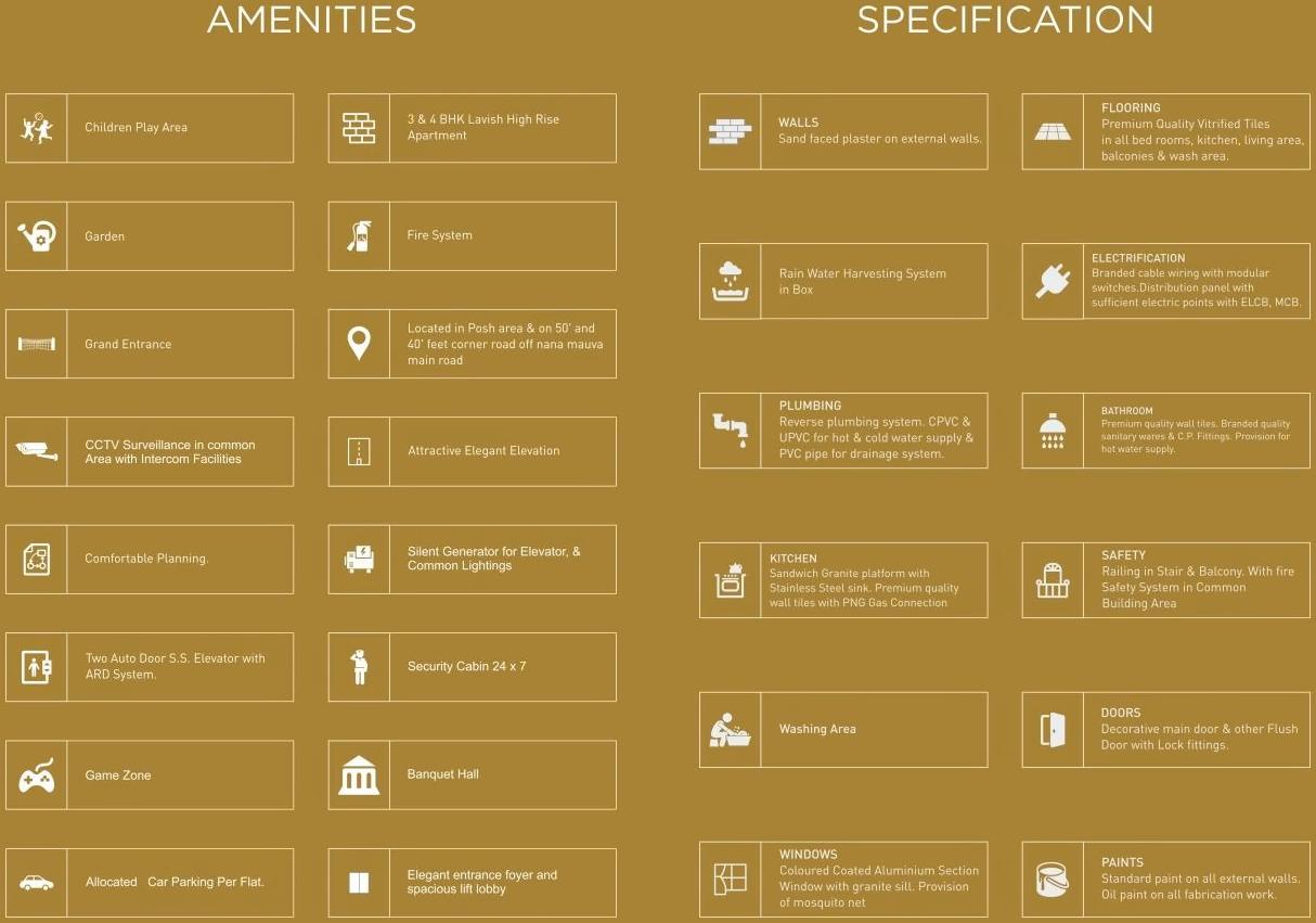  of real estate project The Majestic located at Althan, Surat, Gujarat