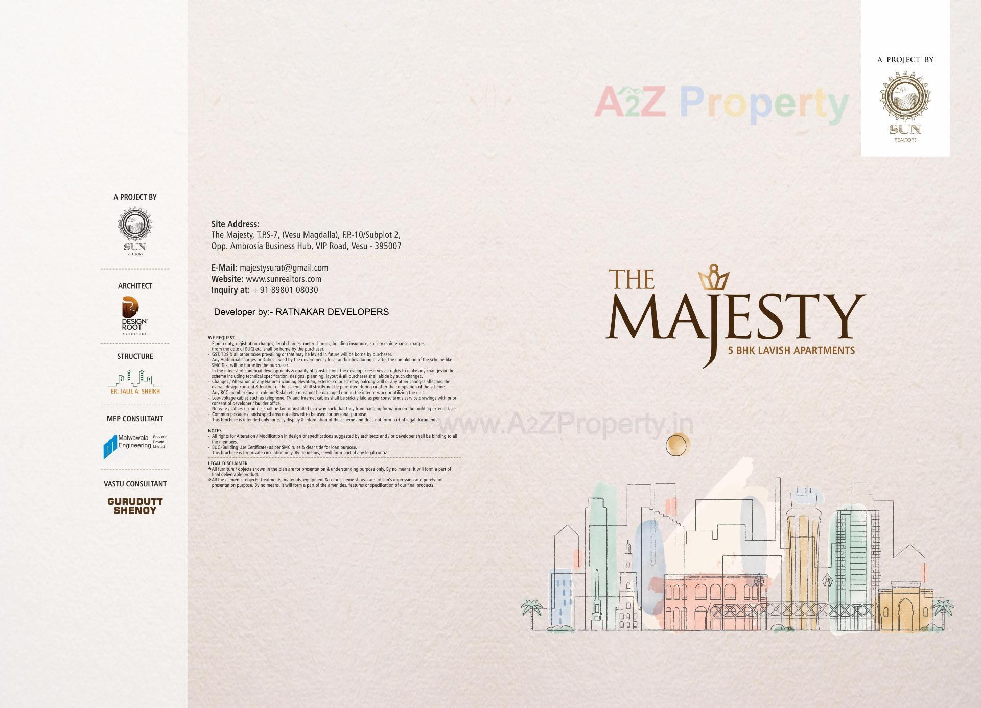  of real estate project The Majesty located at Vesu, Surat, Gujarat