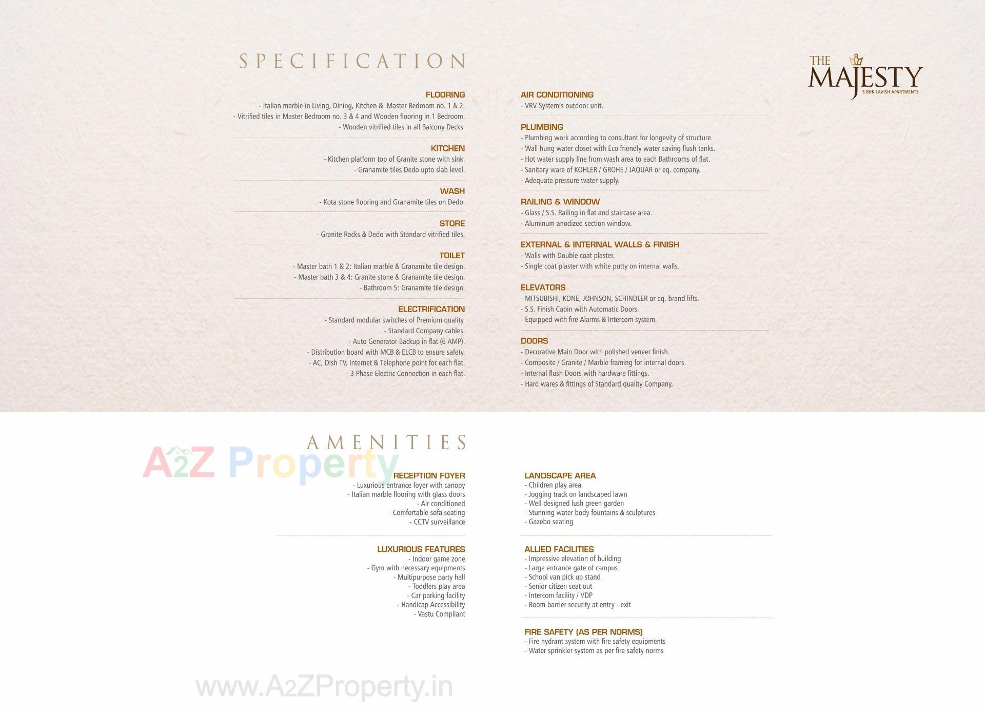  of real estate project The Majesty located at Vesu, Surat, Gujarat