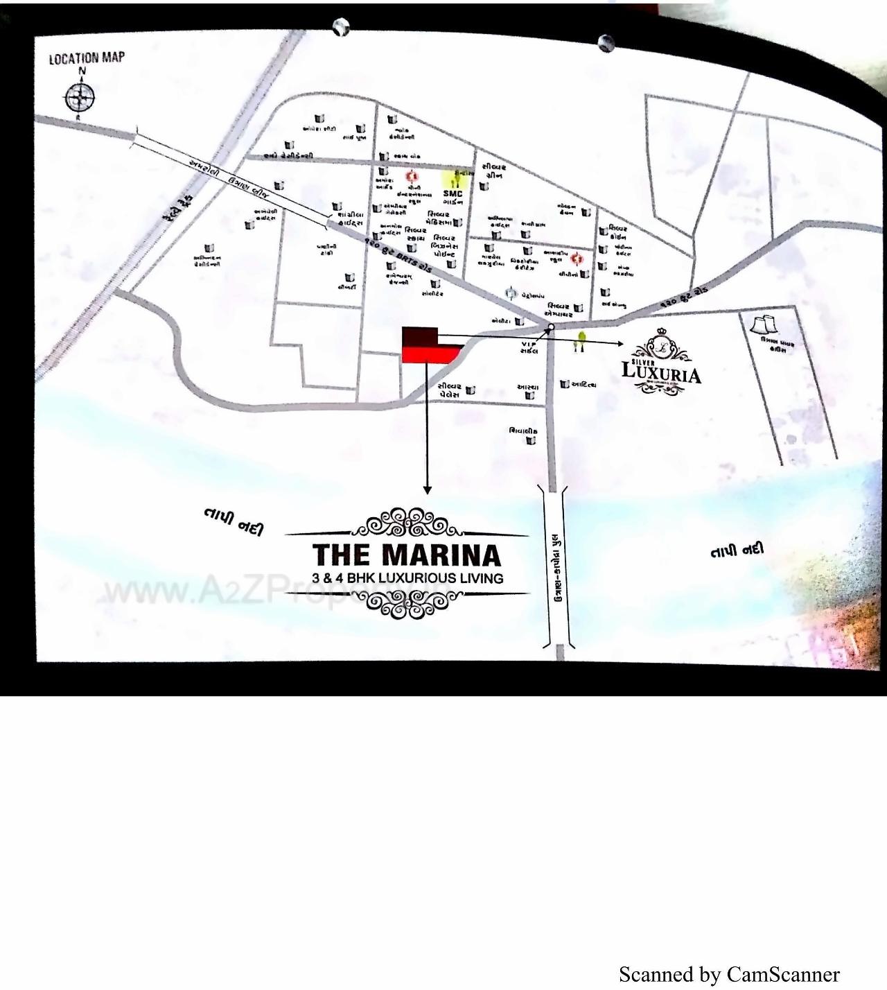  of real estate project The Marina ( A,b ) located at Utran, Surat, Gujarat