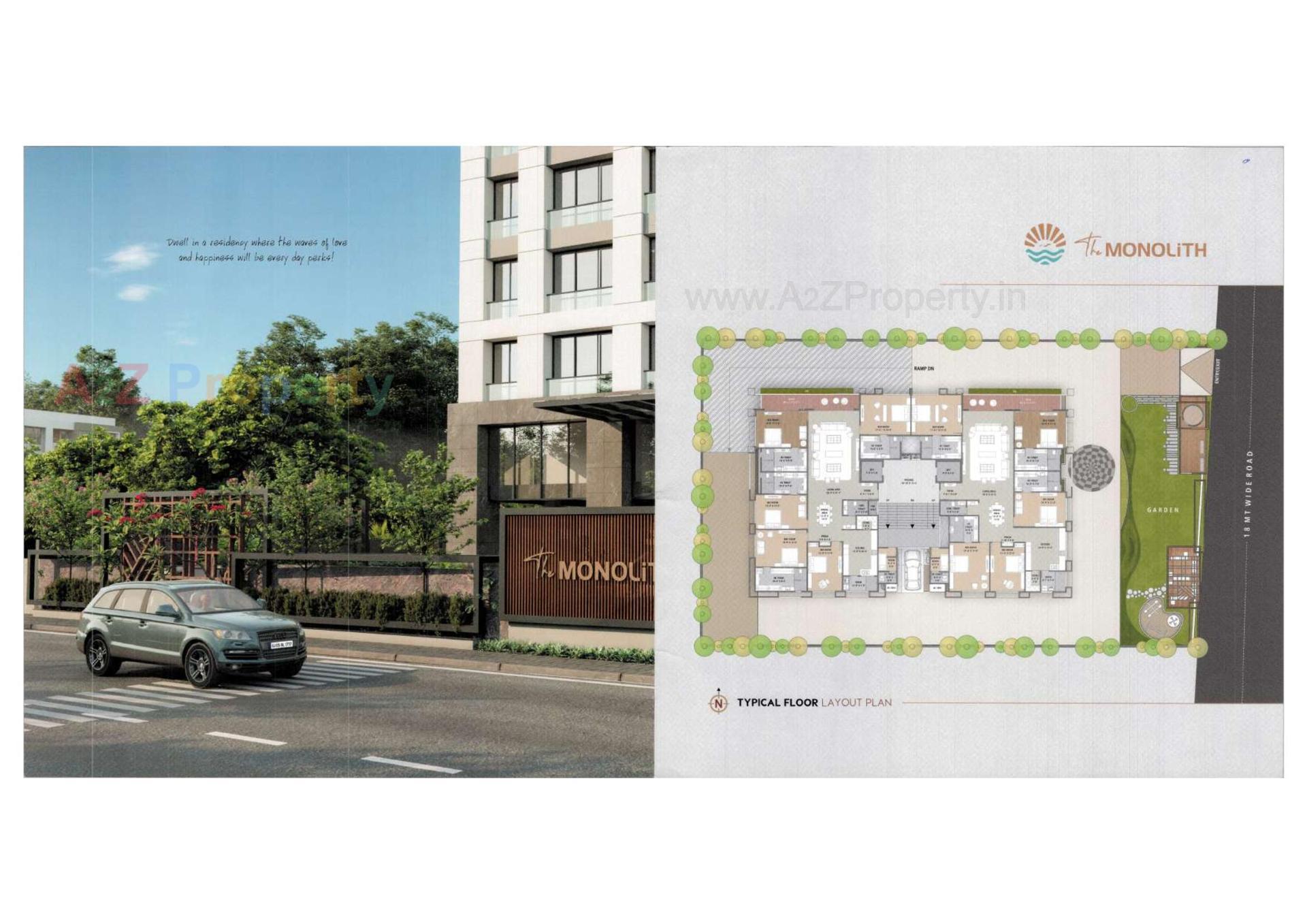  of real estate project The Monolith located at Vesu, Surat, Gujarat