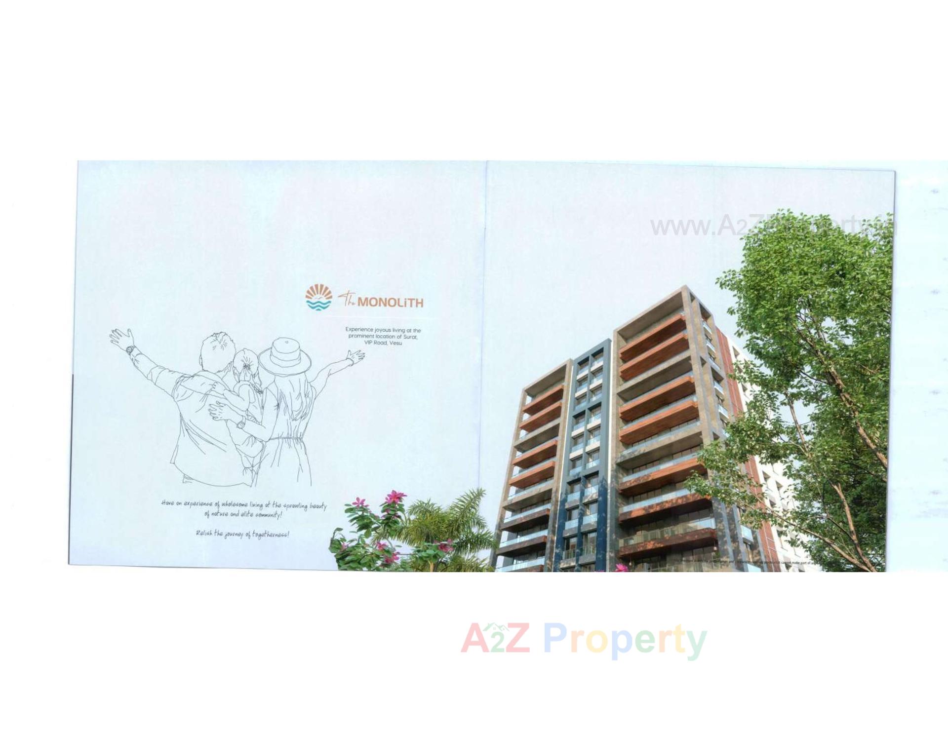  of real estate project The Monolith located at Vesu, Surat, Gujarat