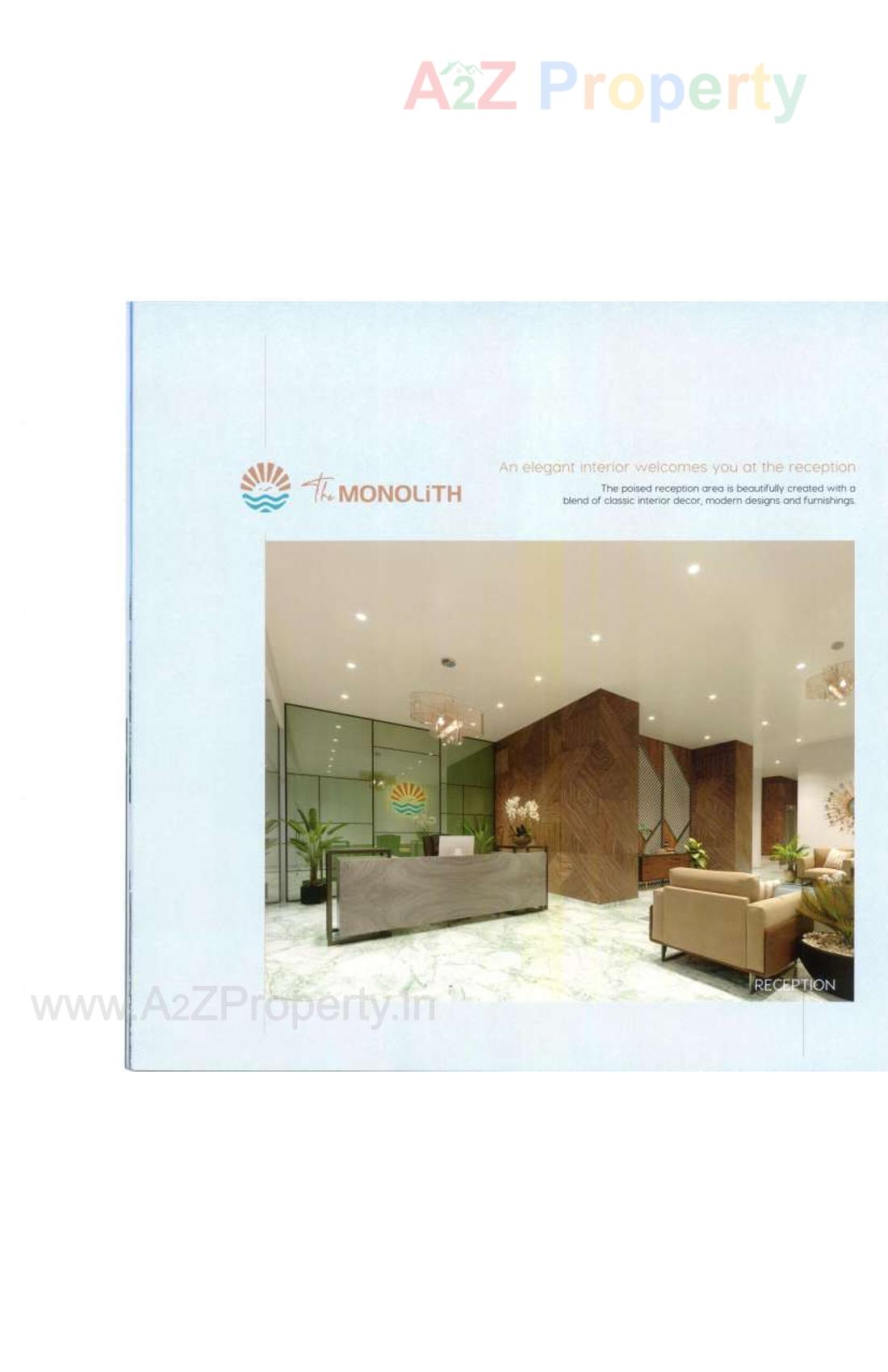 Layout of real estate project The Monolith located at Vesu, Surat, Gujarat