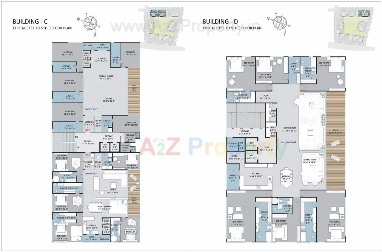Layout of real estate project The Polaris Avenue located at Vesu, Surat, Gujarat