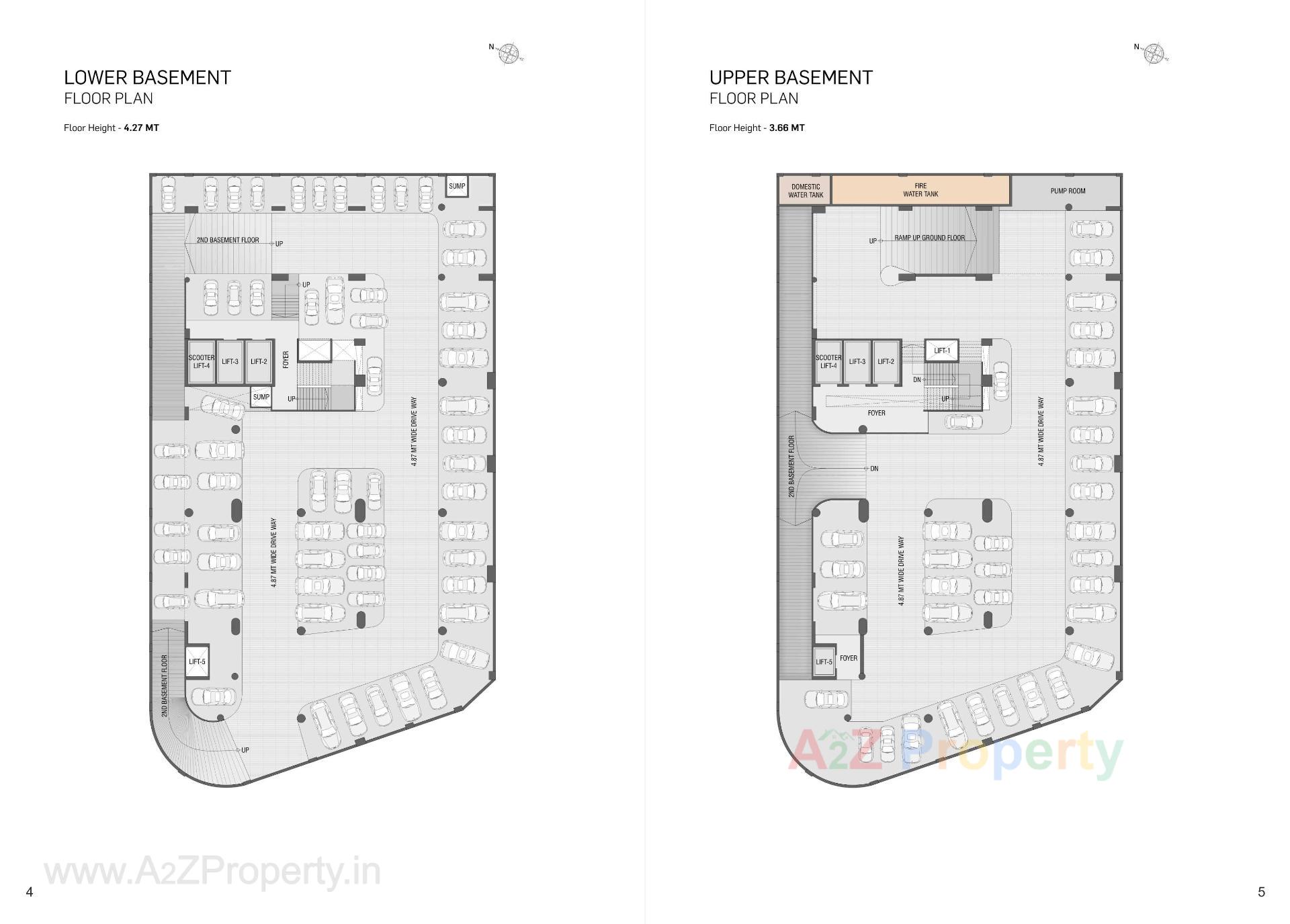 Layout of real estate project The Profit located at Adajan, Surat, Gujarat