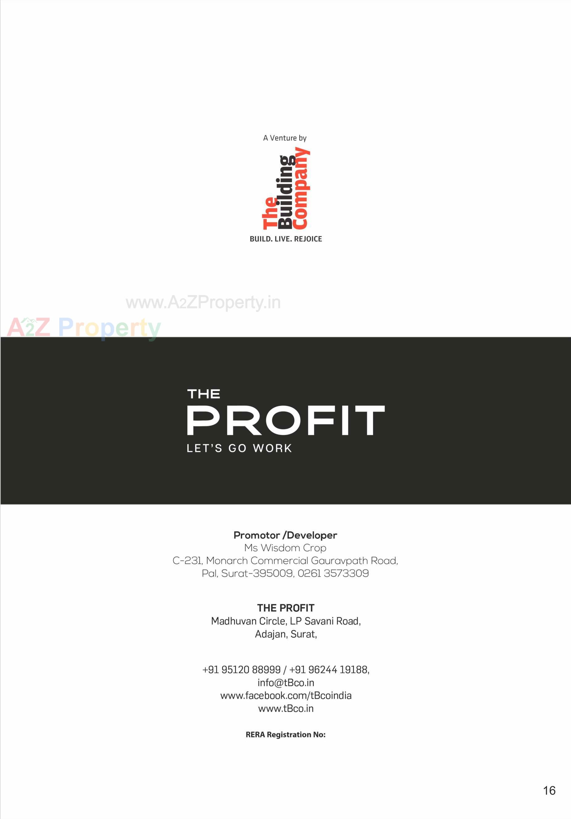  of real estate project The Profit located at Adajan, Surat, Gujarat
