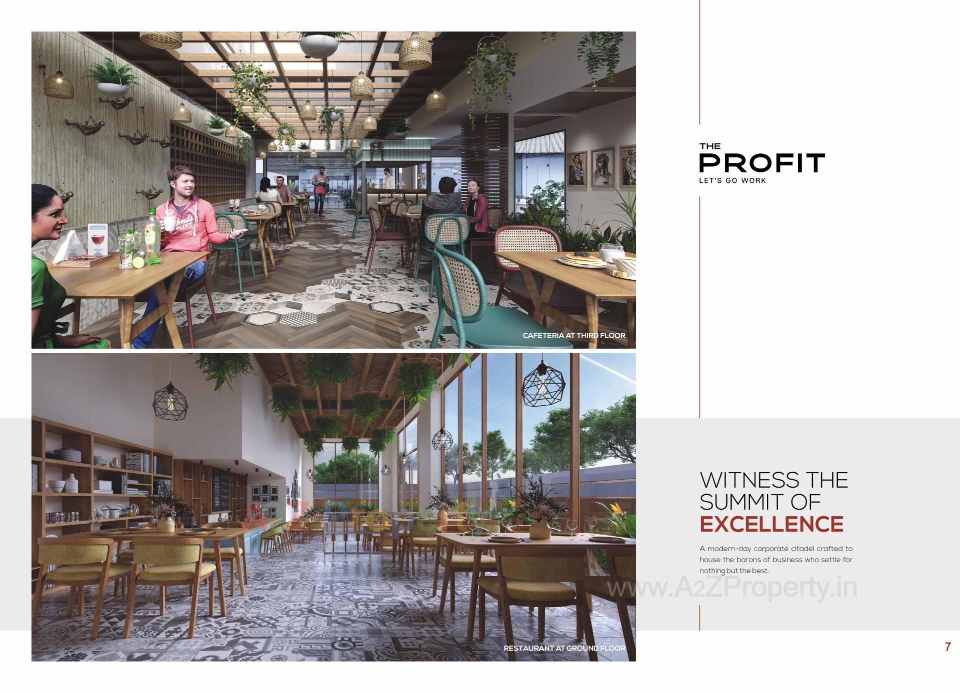 3D Elevation of real estate project The Profit located at Adajan, Surat, Gujarat