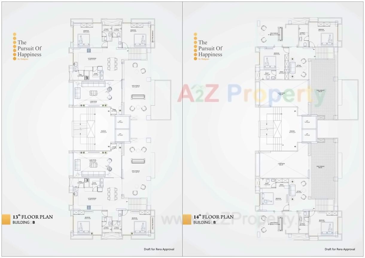 Layout of real estate project The Pursuit Of Happiness located at Pal, Surat, Gujarat