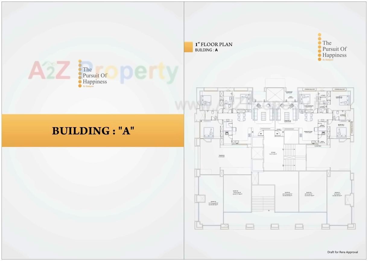Layout of real estate project The Pursuit Of Happiness located at Pal, Surat, Gujarat