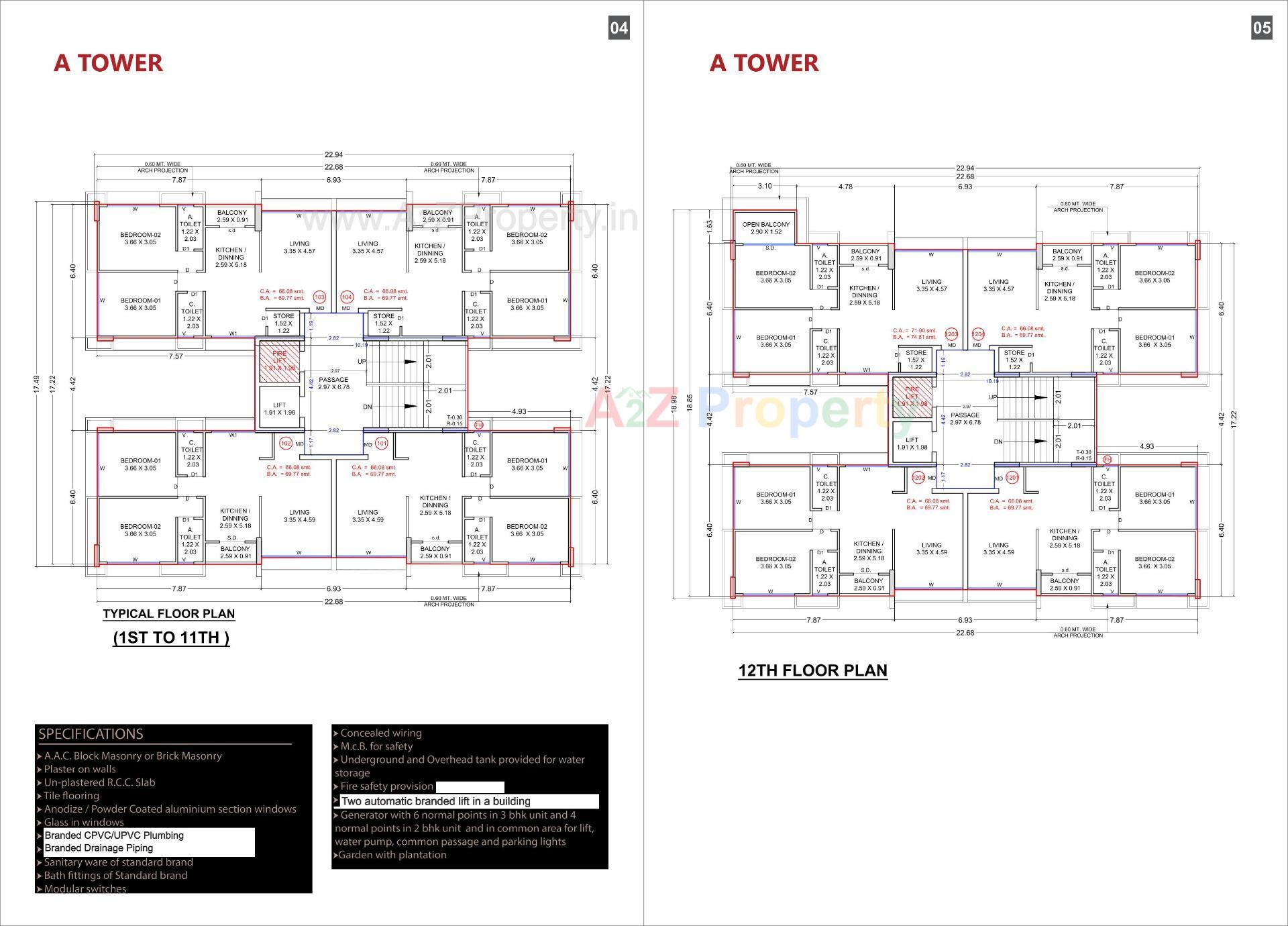 Layout of real estate project The Shloka located at Bhimrad, Surat, Gujarat