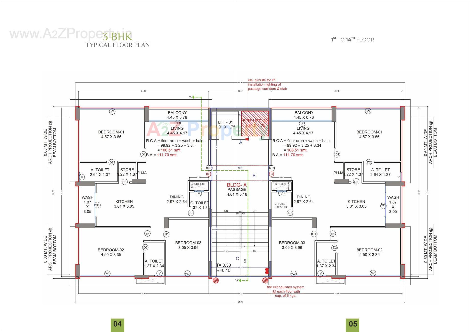 Layout of real estate project The Signature located at Mota, Surat, Gujarat
