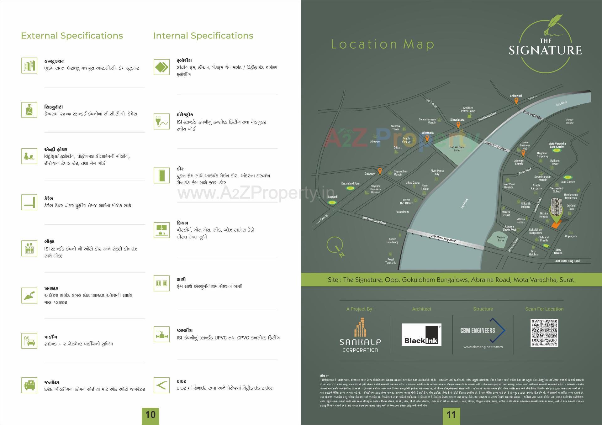  of real estate project The Signature located at Mota, Surat, Gujarat