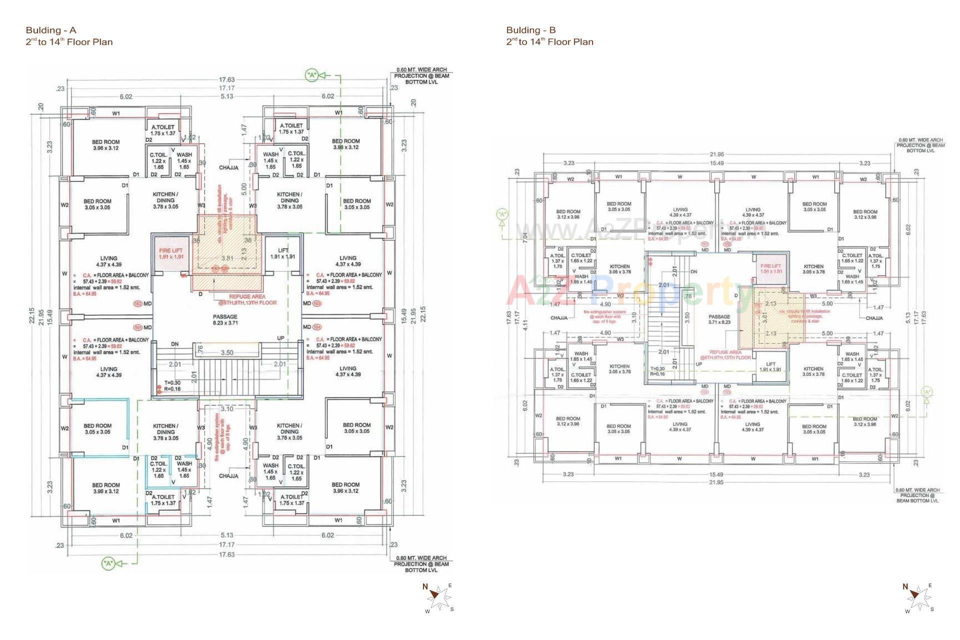 Layout of real estate project The Unity Tower located at –-village-sarthana, Surat, Gujarat