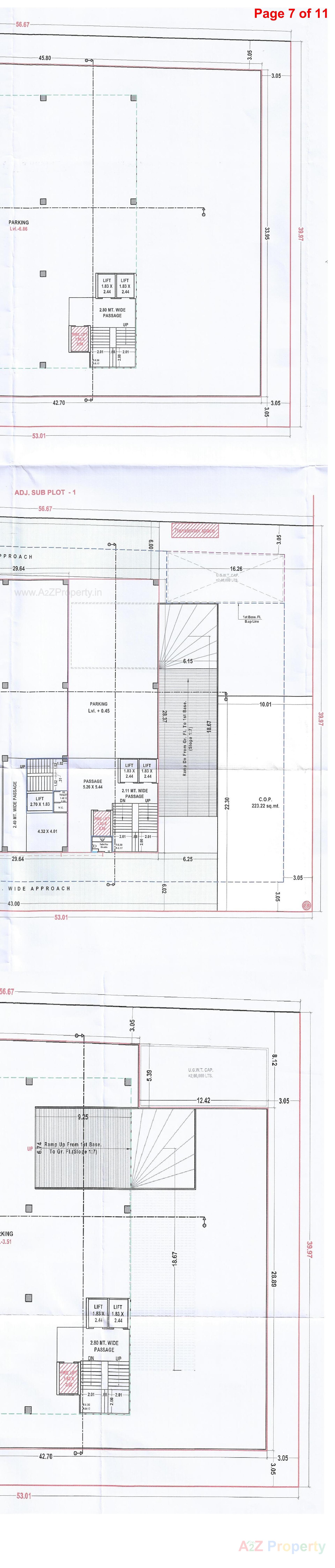 Layout of real estate project The Viona located at Pal, Surat, Gujarat