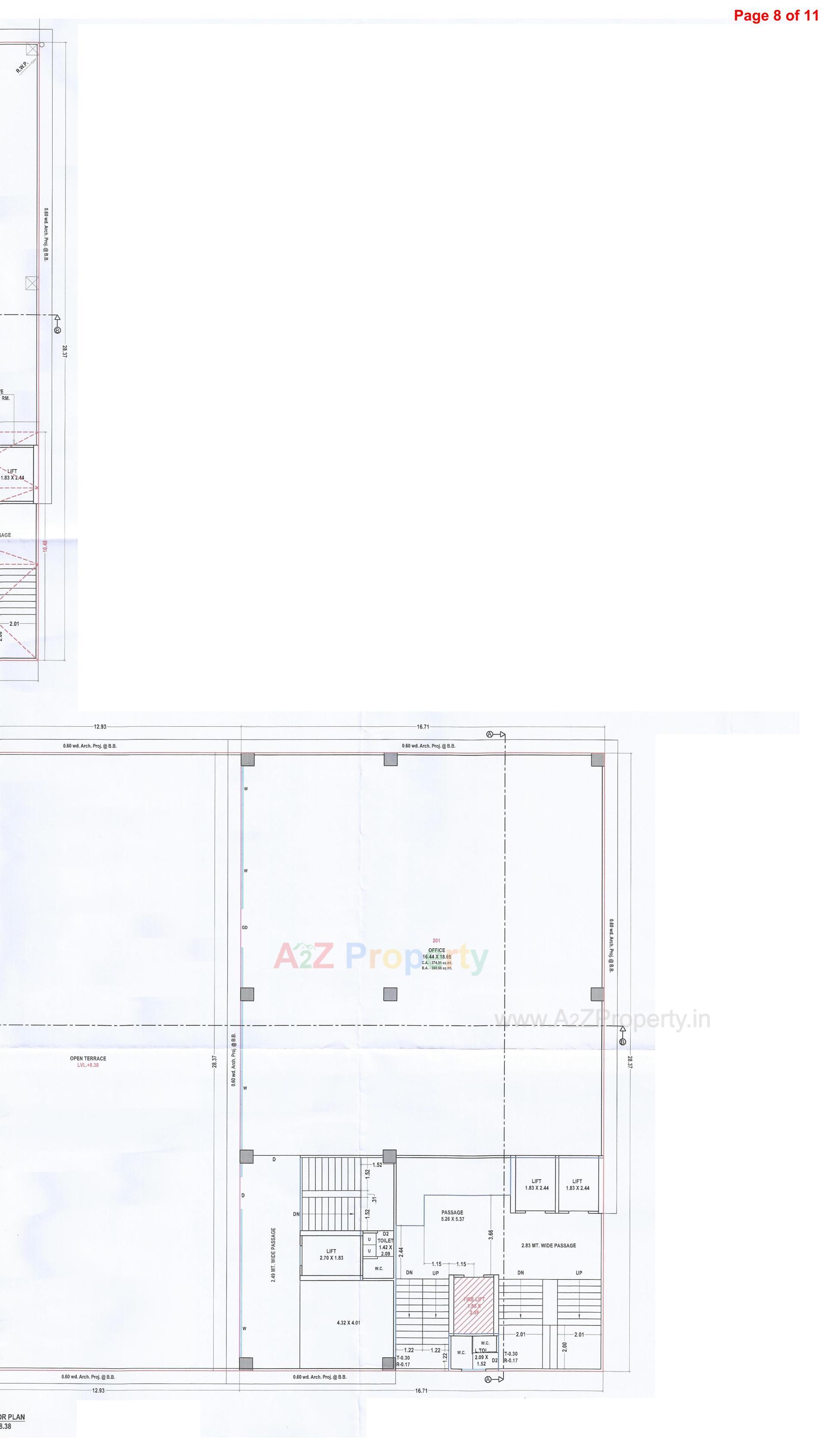 Layout of real estate project The Viona located at Pal, Surat, Gujarat