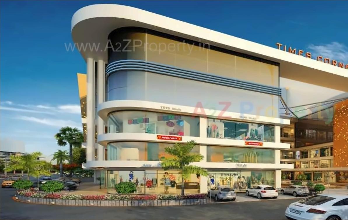 3D Elevation of real estate project Times Corner located at Vesu, Surat, Gujarat