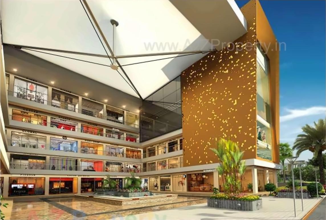 3D Elevation of real estate project Times Corner located at Vesu, Surat, Gujarat