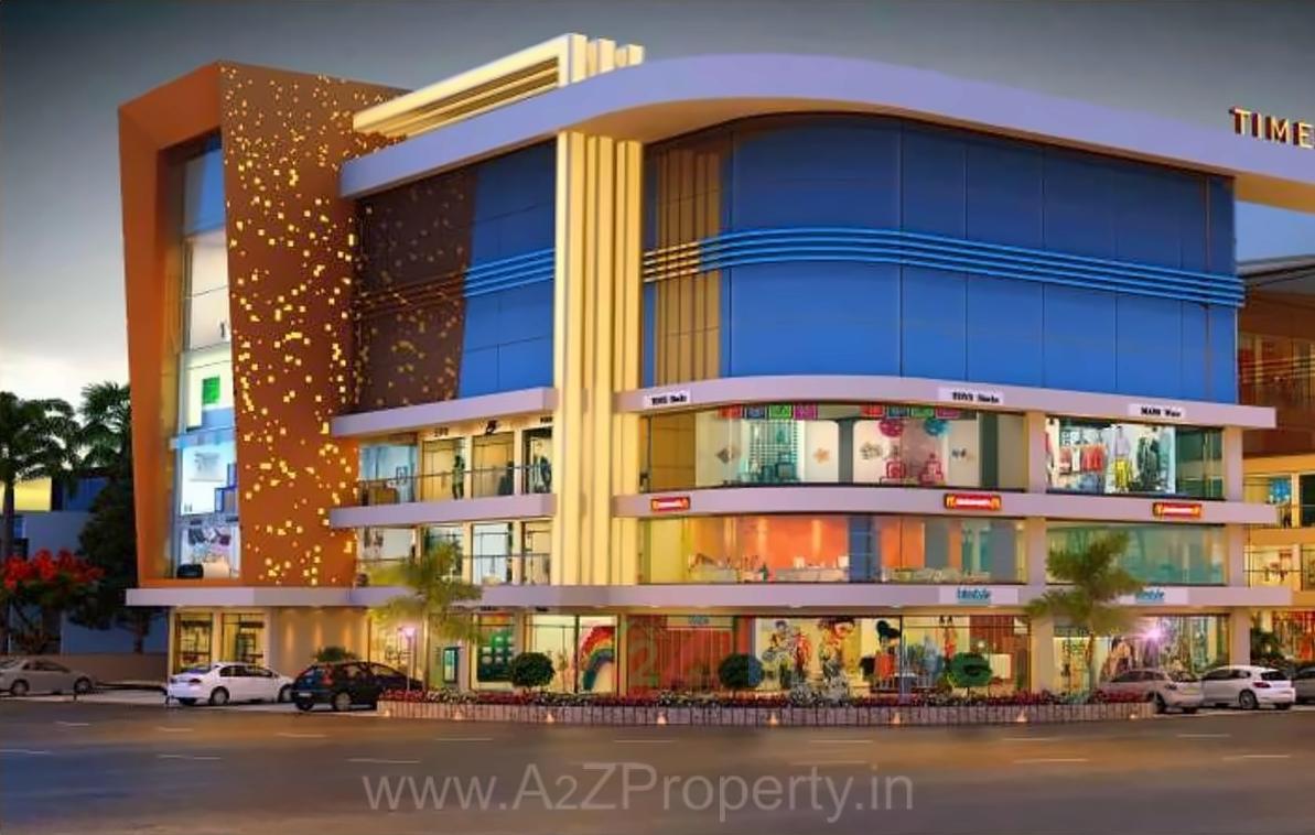 3D Elevation of real estate project Times Corner located at Vesu, Surat, Gujarat