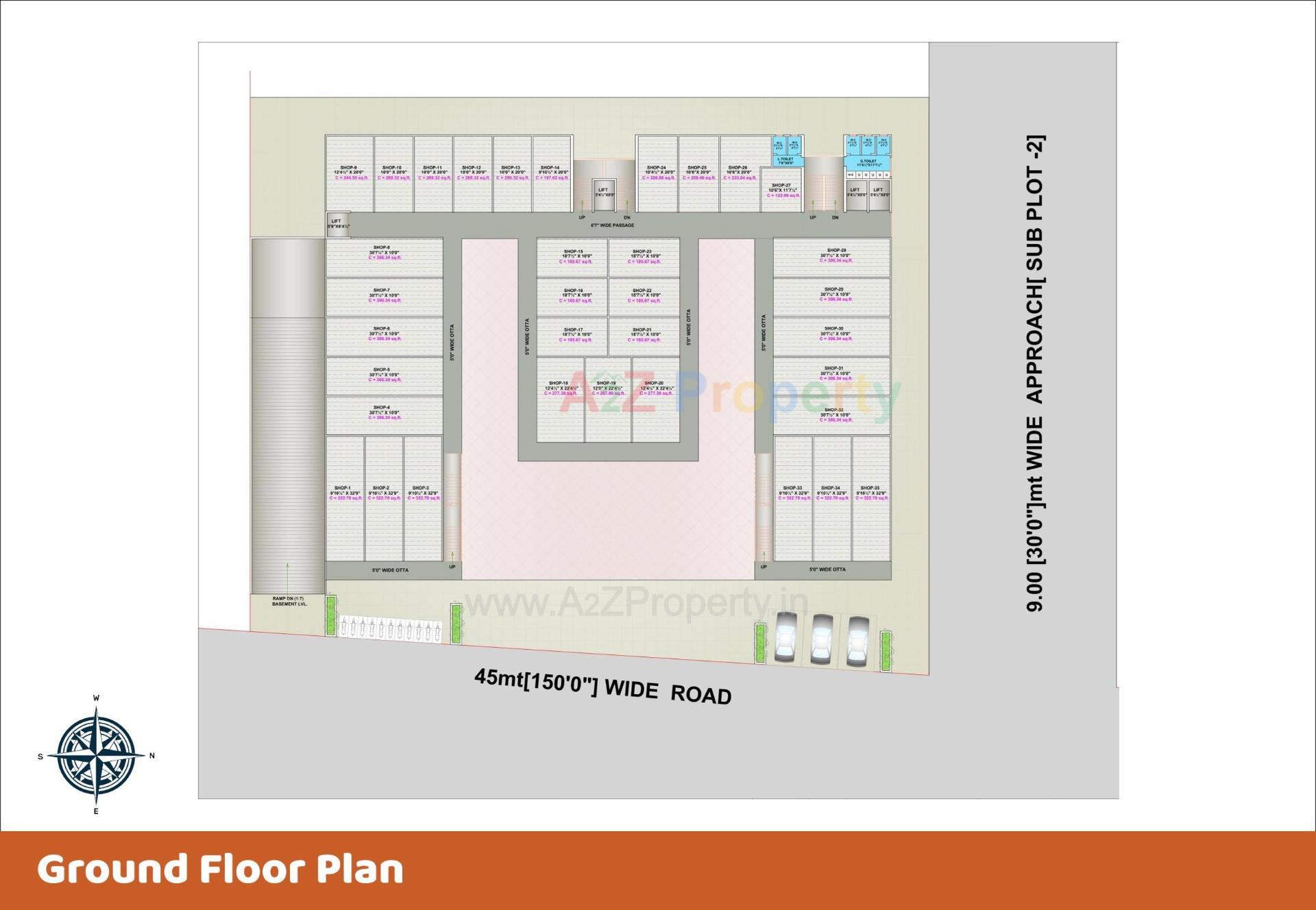 Layout of real estate project Times Galaxy located at Surat, Surat, Gujarat