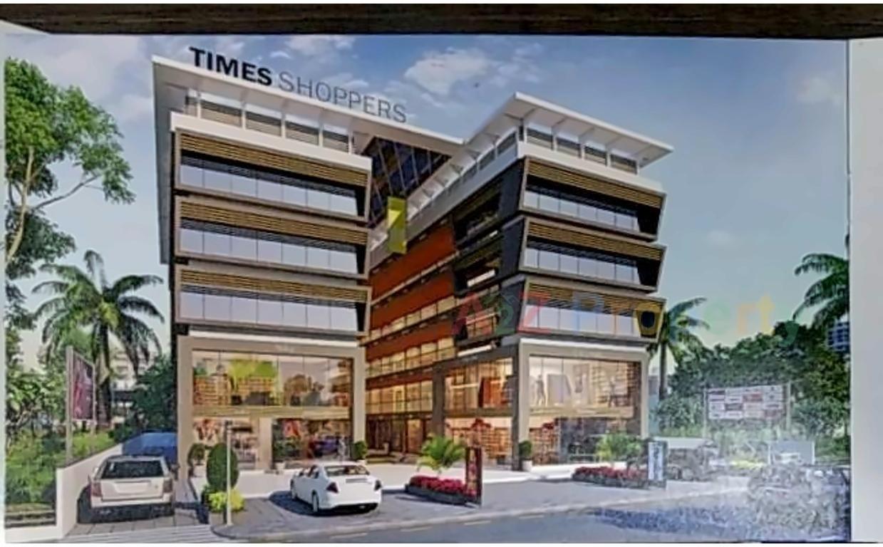 3D Elevation of real estate project Times Shoppers located at Varachha, Surat, Gujarat