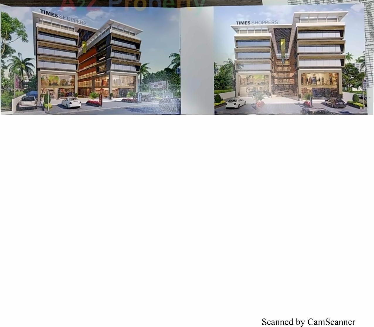 3D Elevation of real estate project Times Shoppers located at Varachha, Surat, Gujarat