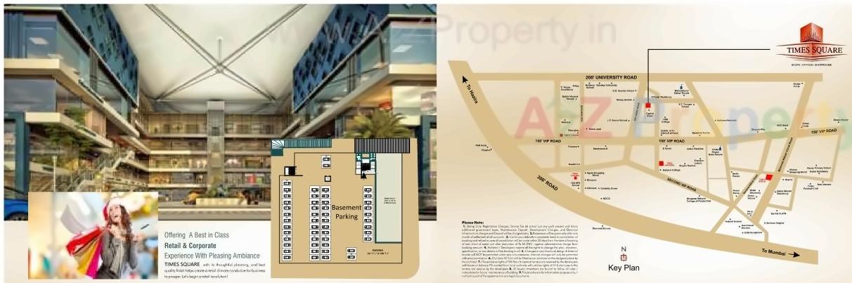  of real estate project Times Square located at Bharthana, Surat, Gujarat
