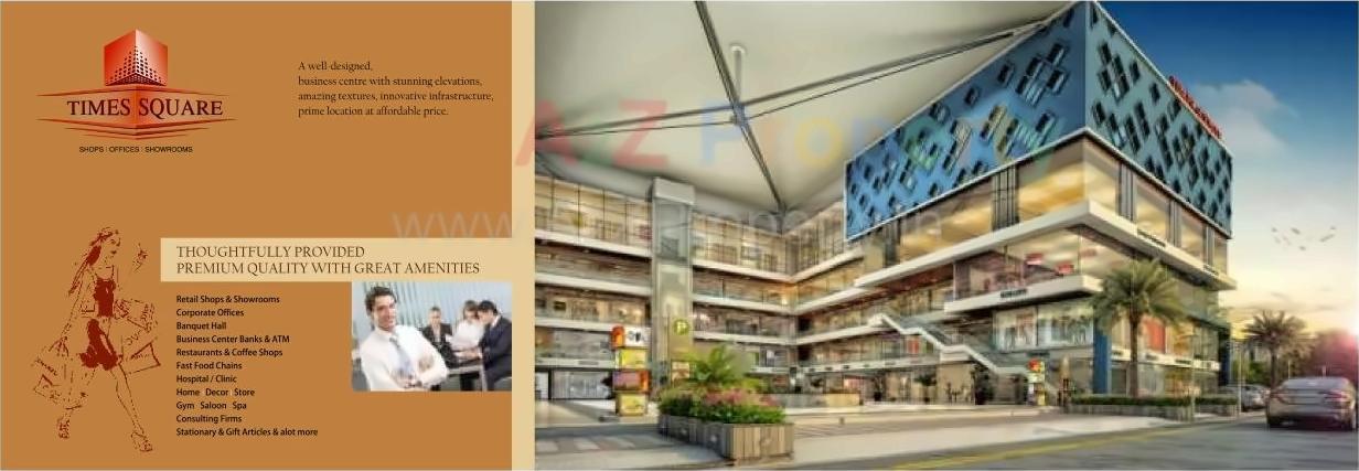 3D Elevation of real estate project Times Square located at Bharthana, Surat, Gujarat