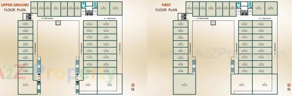 Layout of real estate project Times Square located at Bharthana, Surat, Gujarat