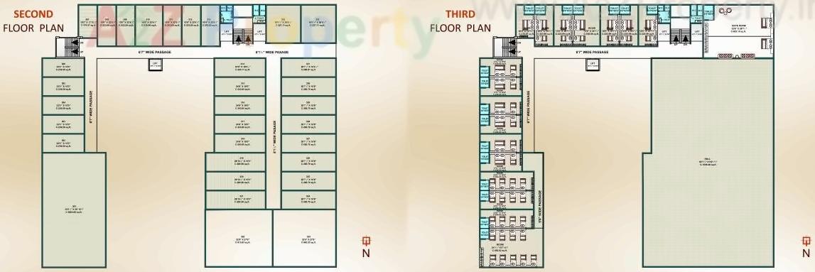 Layout of real estate project Times Square located at Bharthana, Surat, Gujarat