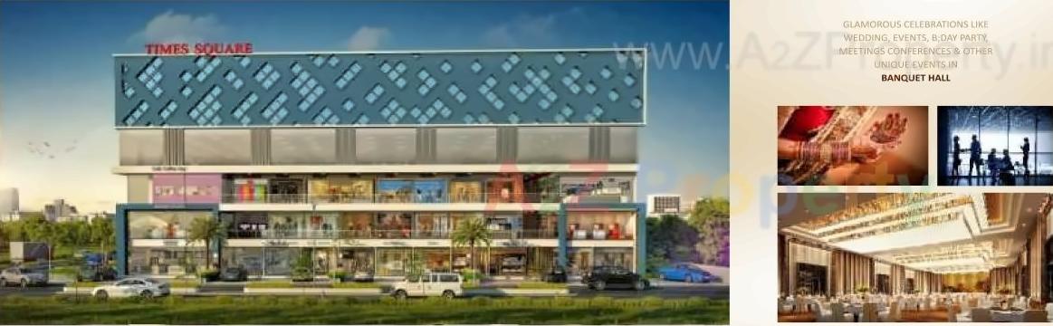 3D Elevation of real estate project Times Square located at Bharthana, Surat, Gujarat